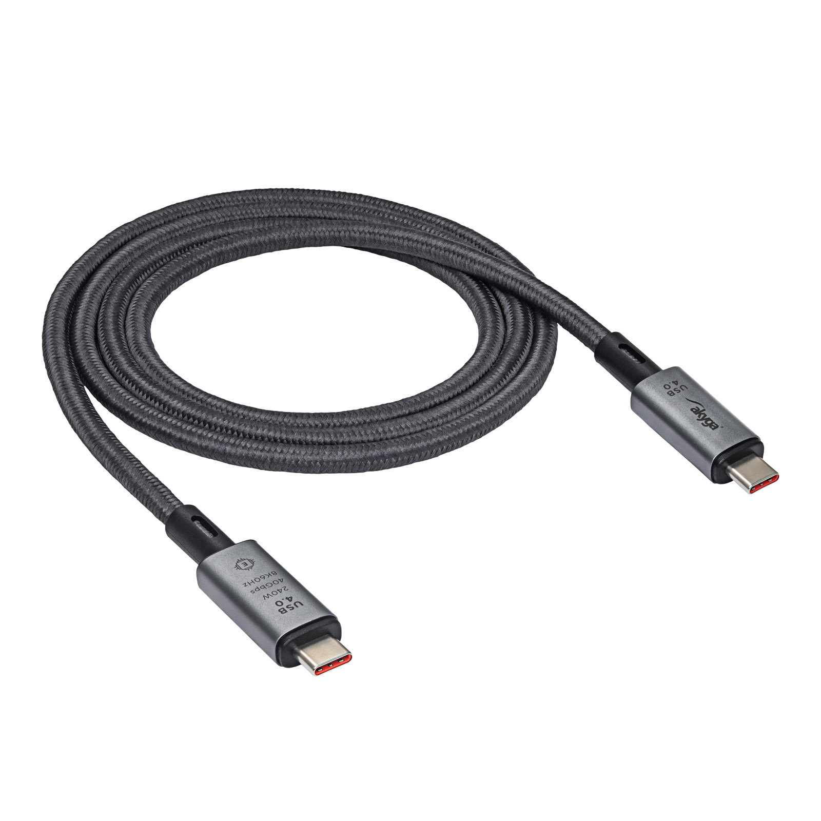 Glavna slika Kabel USB4 type C 1m AK-USB-45 40Gb/s 240W