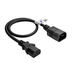 Produžni kabel napajanja IEC C13 / C14 0.5m AK-PC-14A