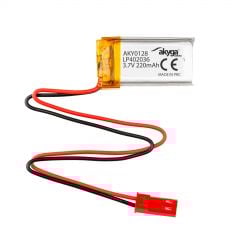 Li-Po baterija LP402036 Akyga AKY0128 3.7V / 220mAh PCM JST 2-pinski konektor 150 mm