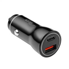 USB auto punjač AK-CH-16 USB-A + USB-C PD 5-12V / max. 3A 36W Quick Charge 3.0