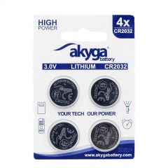 Alkalna baterija CR2032 Akyga AKY2100 3V / 210mAh 4kom