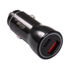 USB auto punjač AK-CH-16 USB-A + USB-C PD 5-12V / max. 3A 36W Quick Charge 3.0