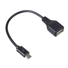Adapter s kabelom AK-AD-09 USB-AF / microUSB-B