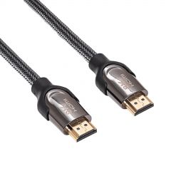 Kabel HDMI ver. 2.1 Zaštićeni 0.5m AK-HD-05S