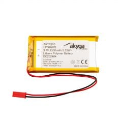Li-Po baterija LP584070 Akyga AKY0105 3,7 V / 1500 mAh PCM JST 2-pinski konektor 150 mm