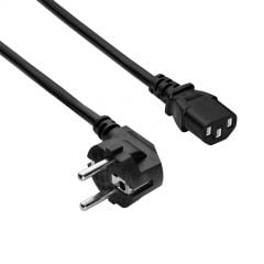 PC Power kabel CEE 7/7 / IEC C13 AK-PC-106A CCA 3x0.75mm² 3m