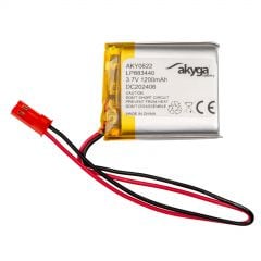 Li-Po baterija LP883440 Akyga AKY0622 3,7 V / 1200 mAh PCM JST 2-pinski konektor 150 mm