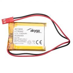 Li-Po baterija LP783442 Akyga AKY0659 3.7V / 1150mAh PCM JST 2-pinski konektor 150 mm