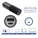 Dodatna slika USB auto punjač AK-CH-26 USB-A + USB-C PD 5-20V / max. 5A 100W Quick Charge 3.0 GaN