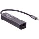 Dodatna slika Hub AK-AD-66 USB type C - USB 3.0 3-port + Ethernet